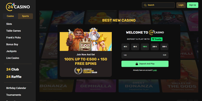 24Casino nettsted forhåndsvisning