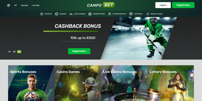 معاينة CampoBet للموقع