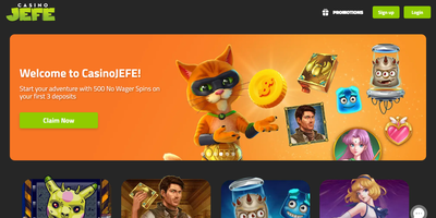 Casino JEFE nettsted forhåndsvisning