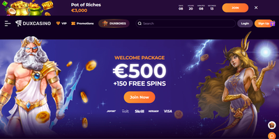 Duxcasino websted forhåndsvisning