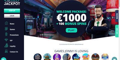 Jonny Jackpot webbplatsförhandsvisning