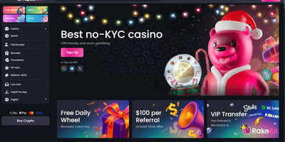 Prévia do site de RakeBit
